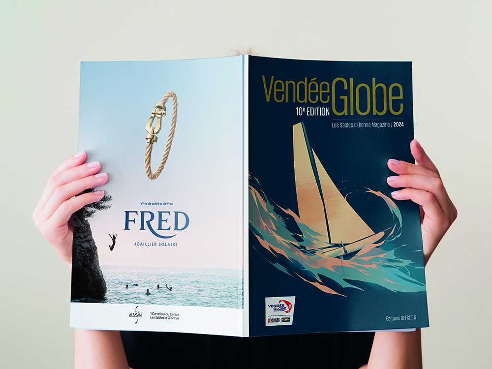 Présentation couverture Les Sables d'Olonne Magazine Hors-série Vendée Globe 2024